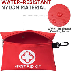 PTEROMY 150 Piece Mini First Aid Kit, Portable Small Emergency Kits Compact 1st Aid Kit for Car, Travel, Home, Camping, Outdoor, Hiking