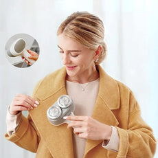 VASSON Fabric Shaver, Electric Lint Remover, Rechargeable Lint Shaver, Sweater Shavers to Remove Pilling, Large Fuzz Remover for Clothes Couch Furniture (Greyish White)