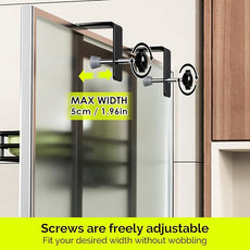 Orimade Over The Door Shower Caddy Adjustable 3 Tier Black,Bathroom Hanging Organizer Shelf Rustproof with 4 Hooks,Shower Basket with Soap Holder and Suction Cup