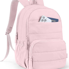 Travel Backpack for Women, 15.6 Inch College Laptop Backpack, Water Resistant Work Backpacks, Cute Quilted Bookbag