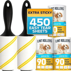 Lint Rollers for Pet Hair, Sticky, Remover for Couch, Clothes Furniture and Carpet. Lint Roller Dog Hair Remover Cat Hair, Animal Hair, Pet Fur, Fuzz. 5 Large Pet Hair Lint Rollers White