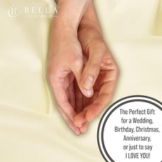 Bella Coterie Luxury Bamboo Viscose 34” Split Top King Size Sheet Set | 1 Fitted Sheet for Sleep Number & Adjustable Beds | 100% Organically Grown | Cooling & Soft | 18” Deep Pocket [Lemonade]