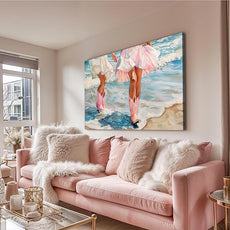 Cowgirl Boots Wall Art Pink Cowgirl Boots FramedWall Decor Retro Pink Western Aesthetic Canvas Prints Poster Trendy Preppy Girls Room Decor Picture for Living Room Bedroom Dorm Framed 16 X 24 in