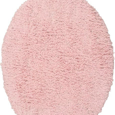 Home Weavers Double Ruffle Collection 100% Cotton Toilet Lid Cover, 18