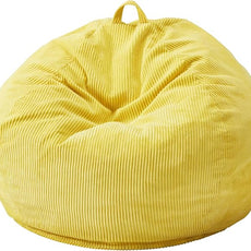 Hobestluk 4.5FT Bean Bag Chair Giant Bean Bag Chair with Filler Included Adult Bean Bag Chairs with Removable Cover for Bedroom Living Room - (Jumbo, Yellow)