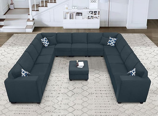 Legend Vansen Modular Sectional Sofa L Shaped Couch with Ottoman Modern Reversible Corner Sectional Couch for Living Room
