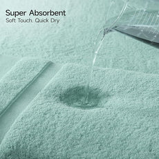 REDKISS 100% Cotton Bath Towels Set of 2, Extra Large Bath Sheets 35 X 70 Inches, 800 GSM, Quick Dry, Ultra Soft & Super Absorbent Bathroom Towel Sets for Bathroom, Gym, Spa, Pool & Hotel, Blue