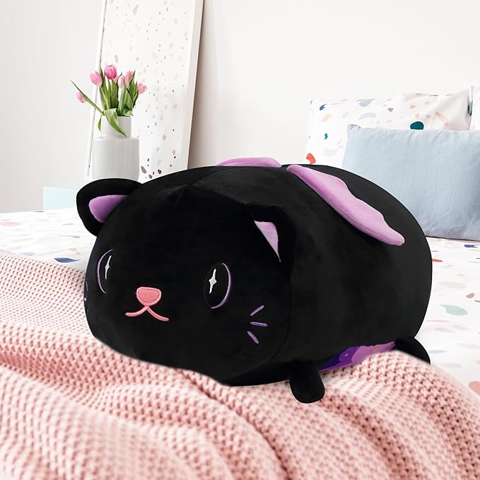 Cuteoy 17.7" Cat Stuffed Animal Plush Pillow Soft Comfortable Plushies Large Throw Body Pillow Sleeping Plush Toy for Girls Boys Birthday