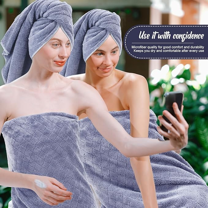 16 Pack Microfiber Bath Towels Bulk 27'' x 60'' Oversized Size Bath Towel Highly Absorbent Extra Large Soft Drying for Shower Beach Winter Salon Sport Gym Party (Diamond,Light Grey)