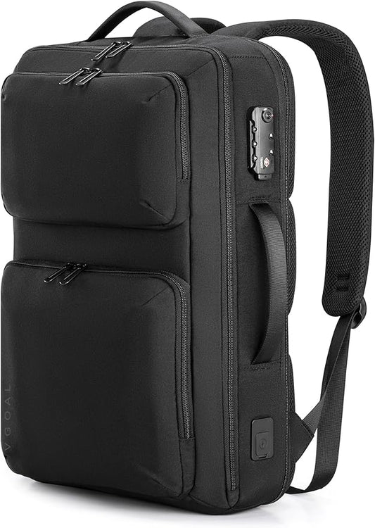 VGOAL Travel Laptop Backpack, Laptop Bookbag College Backpack Durable Water Proof with USB Charging Port for Men Women (FG6317-B)