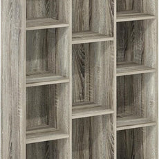 Furinno LUDER Book Shelf, 11-Cube Bookshelf, Reversible Bookcase, 9.4 x 29.1 x 41.7, for Living Room, Bedroom, Home Office, French Oak