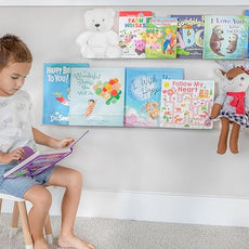 Rebecca Luxurious Acrylic Floating Shelves for Wall - 2 Pack of 36