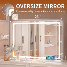 Hasipu Vanity Mirror with Lights, 22.8