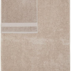 Amazon Basics Fade Resistant Bath, Hand and Washcloth Towel Set, 100% Cotton, Set of 6, 30 x 54 inches, Taupe