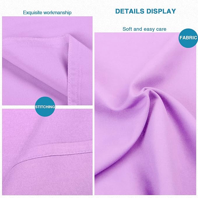 FLXXIE 2 Pack Microfiber King Pillow Cases, 1800 Super Soft Pillowcases with Envelope Closure, Wrinkle, Fade and Stain Resistant Pillow Covers, 20x36, Lavender