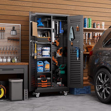 SUXXAN Broom Closet with Wheels 71