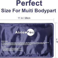 Ice Packs for Injuries Reusable, Gel Cold Pack for Knee Neck Shoulder Ankle Elbow Hip Back Pain Relief, Cold Compress Therapy for Swelling, Bruises, Surgery, 7”x 11”, Blue