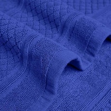 Avalon Towels Blue Bath Mat - 100% Cotton Set of 2 Absorbent Bathmat - Bathroom Mats Quick Dry Bath Mats for Bathrooms (22x34 Inches)