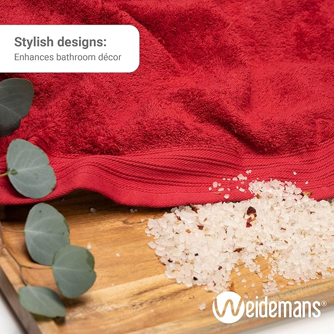 100% Cotton Towels 35" X 70" | Burgundy Towels Set of 1 Ultra Soft and Highly Absorbent Bath Towel Set Cotton, Gym, Hotel, Spa, Machine Washable