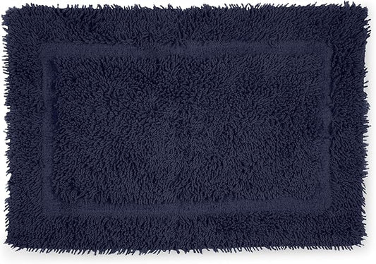 Martex 100% Cotton Ringspun Bath Rug | Super Soft | Super Absorbent | Essential Bathroom Rugs | Non-Slip Bath Mat | Quick Drying Bath Mat | Navy