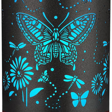 Metal Essential Oils Diffuser 150ML Christmas Aromatherapy Diffuser Cool Mist Humidifier with 7 Colors Lights Waterless Auto Off Air Diffusers as Gifts for Mom(Butterfly)