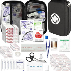 276Pcs First-Aid Kit Emergency-Kit Home-Car - First Aid Kits Emergency Kit Home Essentials for Dorm Room First-Aid Kit Emergency Necessities for Boat Hiking Skating, Black YIDERBO