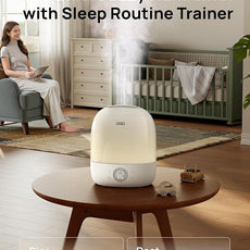 DREO Humidifier 409S, Humidifiers for Bedroom Baby, Ultra Quiet 28dB & 3L Top Fill Cool Mist Humidifier for Nursery, Smart Air humidifier for Plants, 1500+ RGB Night Light & Sleep Routine Trainer