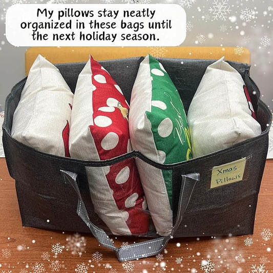 VENO 8 Pack Moving Bags, Christmas Storage Bins, Moving Boxes Alternative, Comforter and Blanket Storage Bags, College Dorm Packing Supplies, Foldable Heavy-Duty Tote with Window (Gray, 8 Pack)