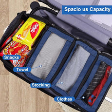 Suitcase Organizer, Travel Luggage Organizer Portable Hanging Travel Shelves Collapsible Hanging Packing Cubes for Carry on Suitcase