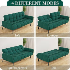 Futon Sofa Bed, Convertible 77