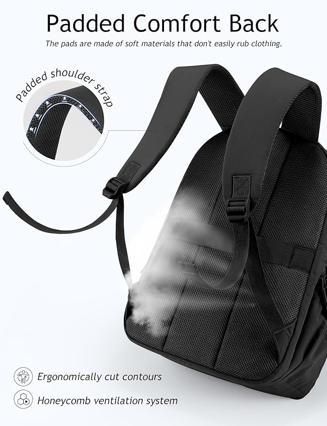 Travel Backpack for Women, 15.6 Inch College Laptop Backpack, Water Resistant Work Backpacks, Cute Quilted Bookbag