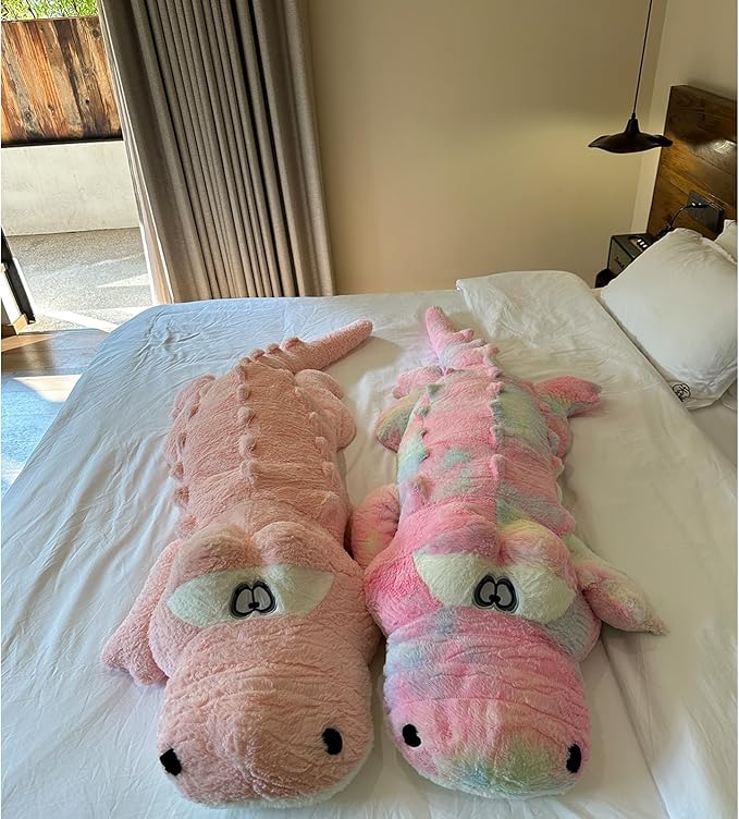 Hofun4U Alligator Plush Pillow, 67 inch Alligator Stuffed Animal, Home Decoration Christmas Valentine’s Birthday Gift for Boys Girls Adults Kids