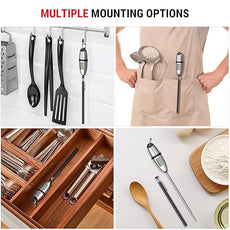 ThermoPro TP02S Digital Food Thermometer for Cooking Bread Baking Sourdough Liquids, Meat Thermometer Digital with Super Long Probe for Grill Kitchen BBQ Oil Milk Yogurt Candy Making Accessory