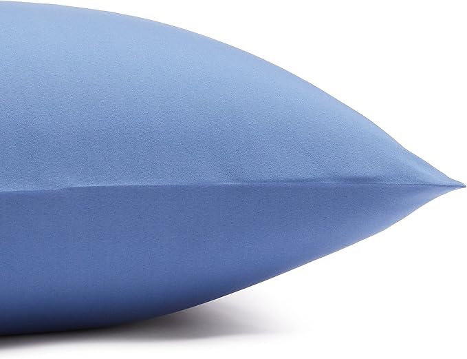 Amazon Basics Lightweight Super Soft Easy Care Microfiber 4-Piece Bed Sheet Set with 14-Inch Deep Pockets, King, Dutch Blue, Solid AmazonBasics