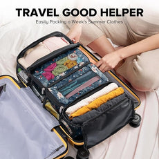 Suitcase Organizer, Travel Luggage Organizer Hanging Shelves Packing Cube Closet/Collapsible Portable Travel Organizer for Carry-on