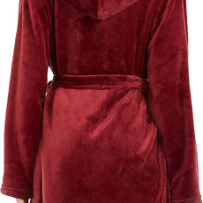 U2SKIIN Women Hooded Fleece Robe, Short Plush Robes for Womens With Hood Soft Warm Spa Bathrobe