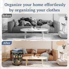 Cute Cat Laundry Basket,Foldable Oxford Cloth Bookshelf Laundry Hamper With Handle, 20.8