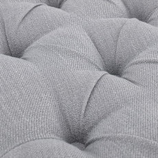 chairus Shoe Rack Bench Storage Vintage Bedroom Padded Bench Seat End of Bed, Fabric Tufted Farmhouse French Entryway Bench with Wood Legs for Hallway Foyer, Gray