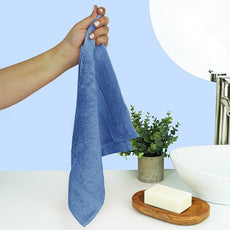 Chakir Turkish Linens | Hotel & Spa Quality 100% Cotton Premium Turkish Towels | Soft & Absorbent (12-Piece Washcloths, Wedgewood)