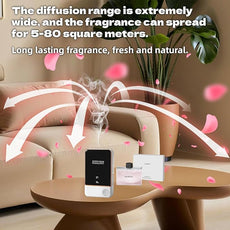 Waterless Essential Oil Diffuser for Home & Office Cordless Battery Operated Aroma Diffuser with 7 Mist Levels, Ultrasonic Air Freshener for Large Rooms Bedroom (6Piece Essential Oil Set)