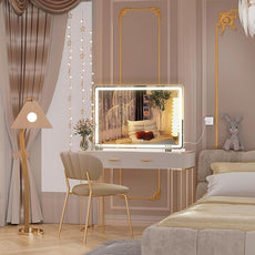 Hasipu Vanity Mirror with Lights and Bluetooth Speaker, 37.4