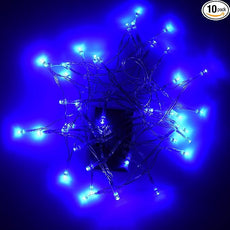 Karlling Battery Operated Blue 40 LED Fairy Light String Wedding Party Xmas Christmas Decorations(Blue,10 Pack)