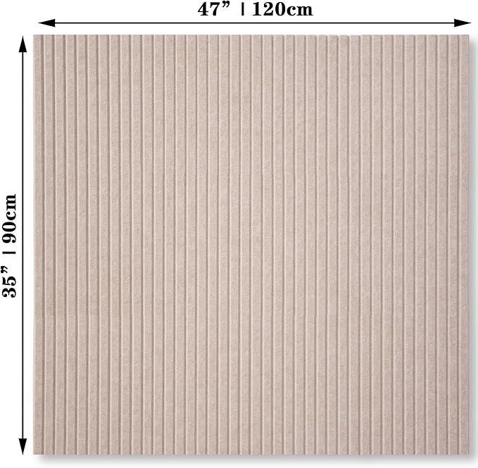 Large Cork Board Alternative-12 Pcs Self-Adhesive Felt Bulletin Board Tiles, Felt Pin Board Cork Board Tiles for Home Office Wall Decor, Tack Board 47"x35" (Camel Brown