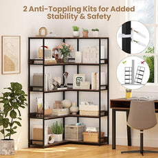 Giantex 5-Tier Corner Bookshelf, 71