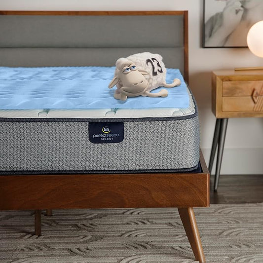 Serta Comfort Zone Cooling Memory Foam Mattress Topper, 1.5 Inch, King