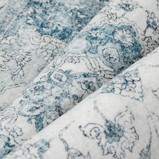 Blue Runner Rug 2x6 Washable Vintage Carpet for Hallway Kitchen Soft Retro Low Pile Thin Indoor Runner Non Slip Oriental Medallion Long Throw Rug for Bathroom Bedroom Laundry Dining Room