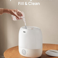 DREO Humidifier 409S, Humidifiers for Bedroom Baby, Ultra Quiet 28dB & 3L Top Fill Cool Mist Humidifier for Nursery, Smart Air humidifier for Plants, 1500+ RGB Night Light & Sleep Routine Trainer