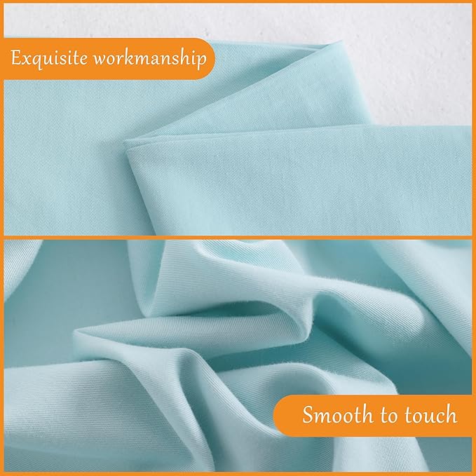 NTBAY Cotton Body Pillowcase - Envelope Closure 20x54 Pillowcase, Breathable and Soft Bed Pillow Case, Aqua