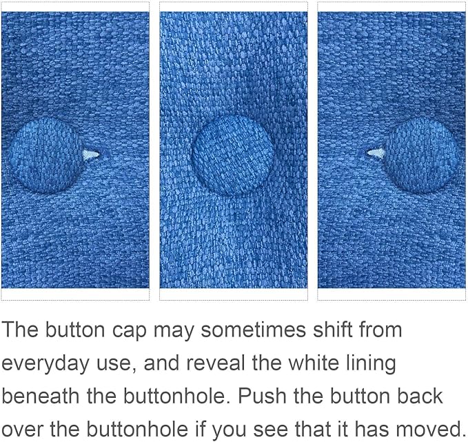 WOWMAX 85% Linen 15% Cotton Blend Headboard Pillow – Queen Size Reading Wedge Backrest for Bed, Handmade Firm Support Bolster Cushion with Removable Cover, Premium Bed Rest Pillow, Blue