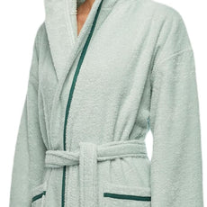 Arus Women's Hooded Classic Bathrobe Turkish Cotton Robe with Full Length Options